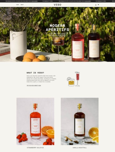 eCommerce website: Veso
