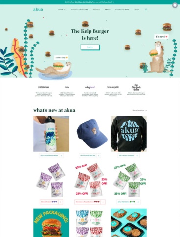 eCommerce website: Akua