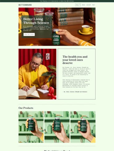 eCommerce website: Betterbrand