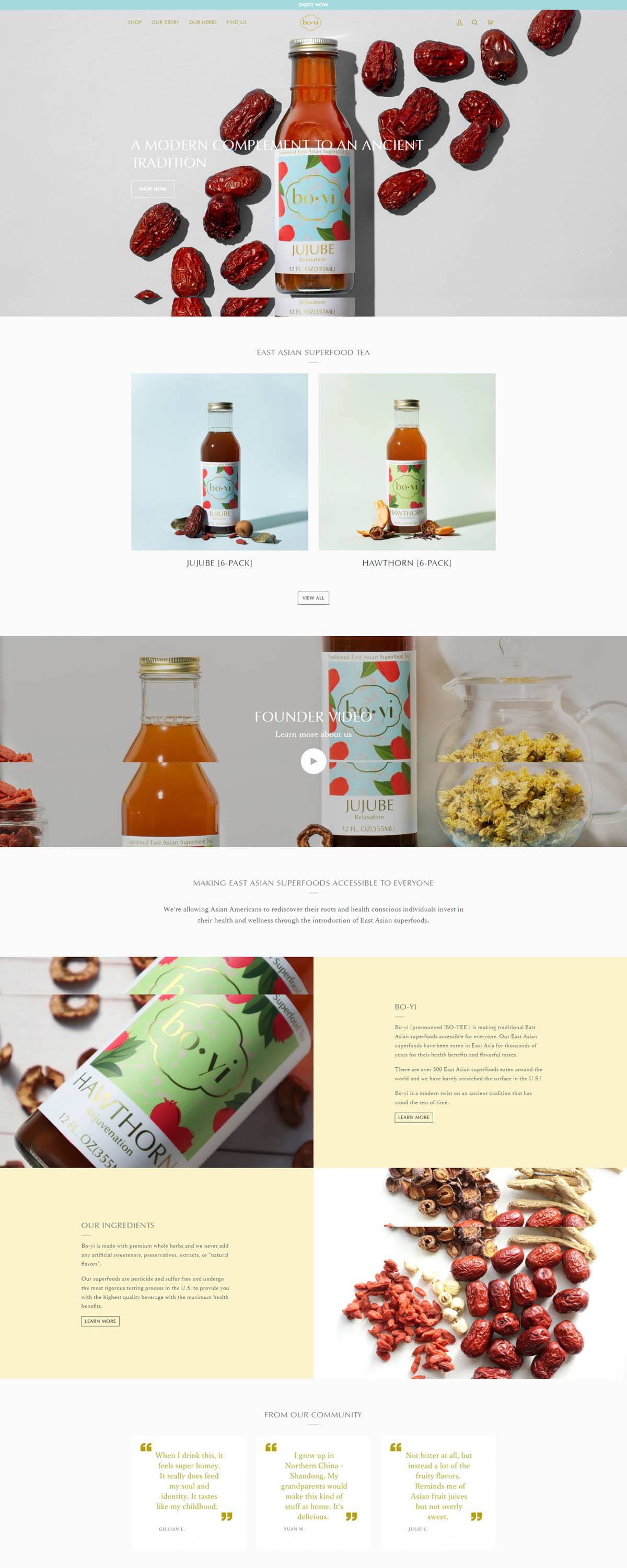 eCommerce website: Bo-yi