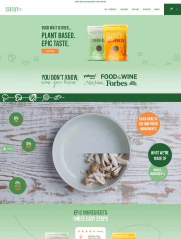 eCommerce website: Charley St