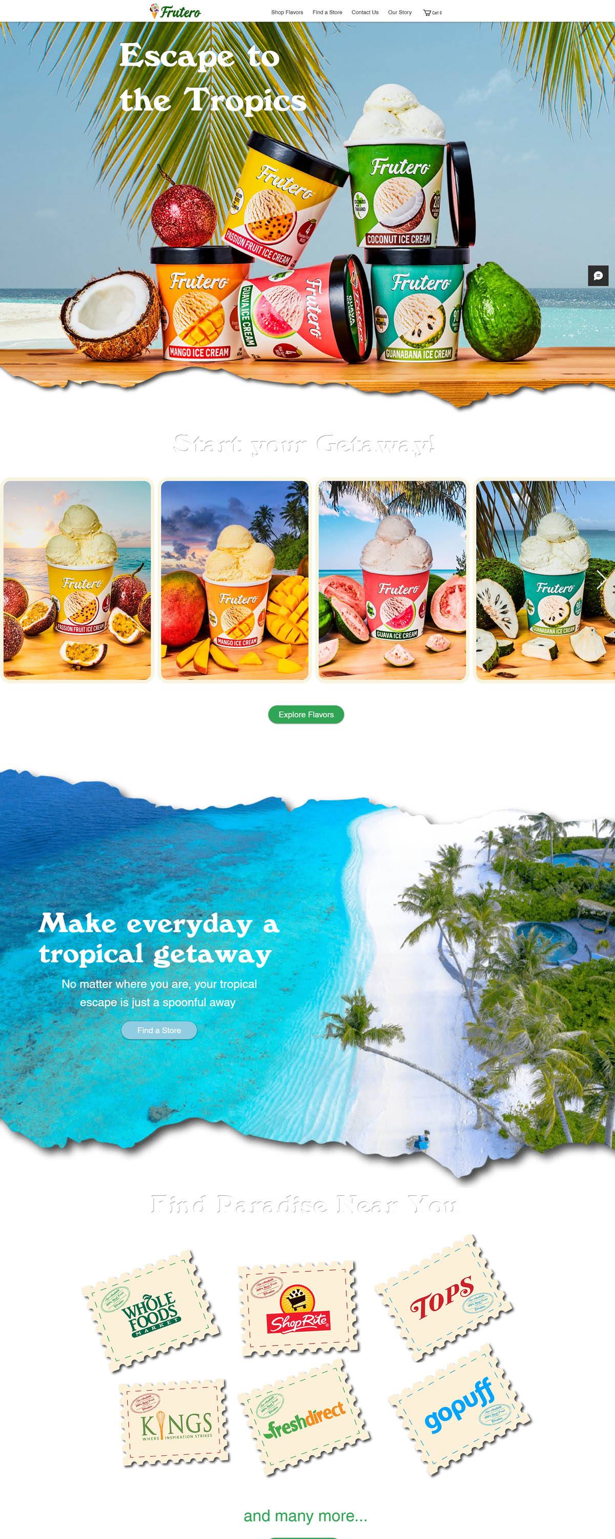 eCommerce website: Frutero
