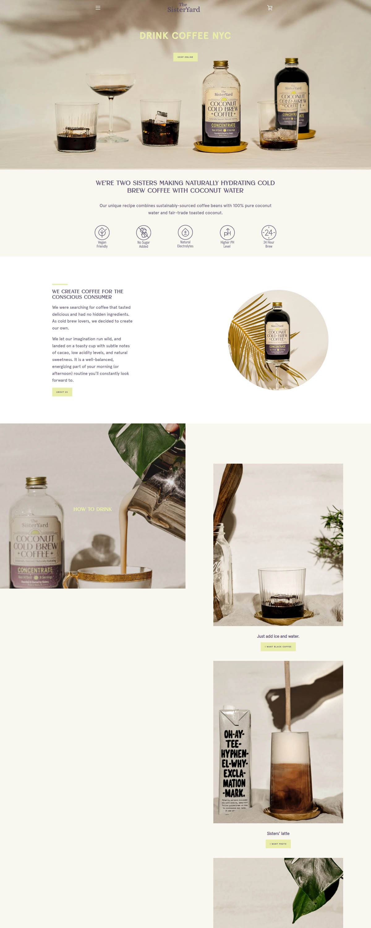 eCommerce website: The SisterYard