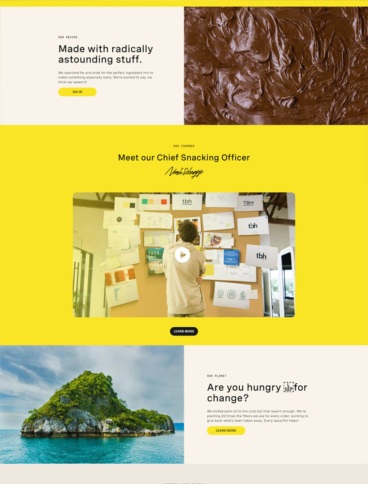 eCommerce website: Snack TBH