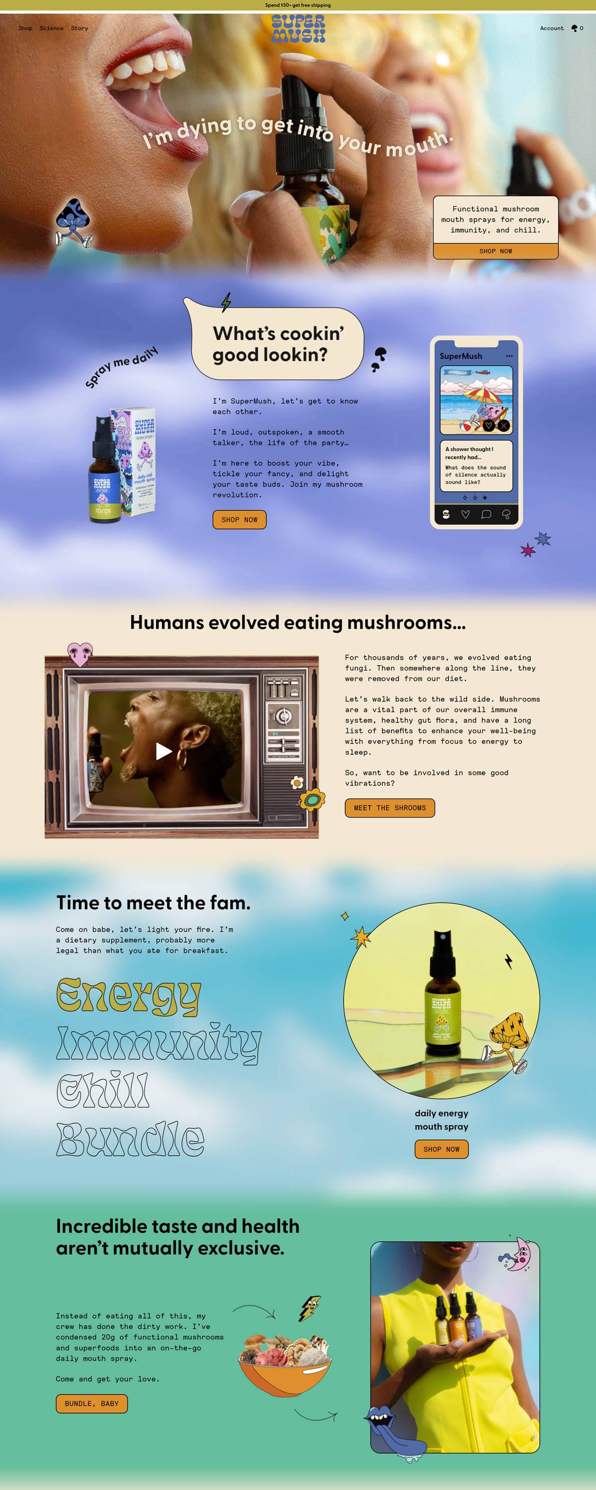 eCommerce website: SuperMush