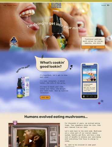 eCommerce website: SuperMush