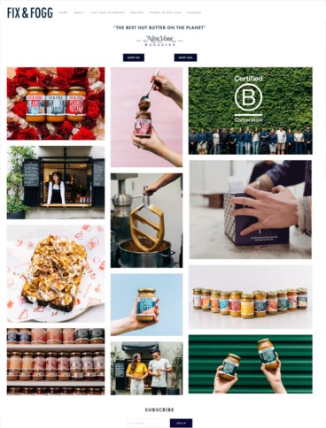 eCommerce website: Fix & Fogg