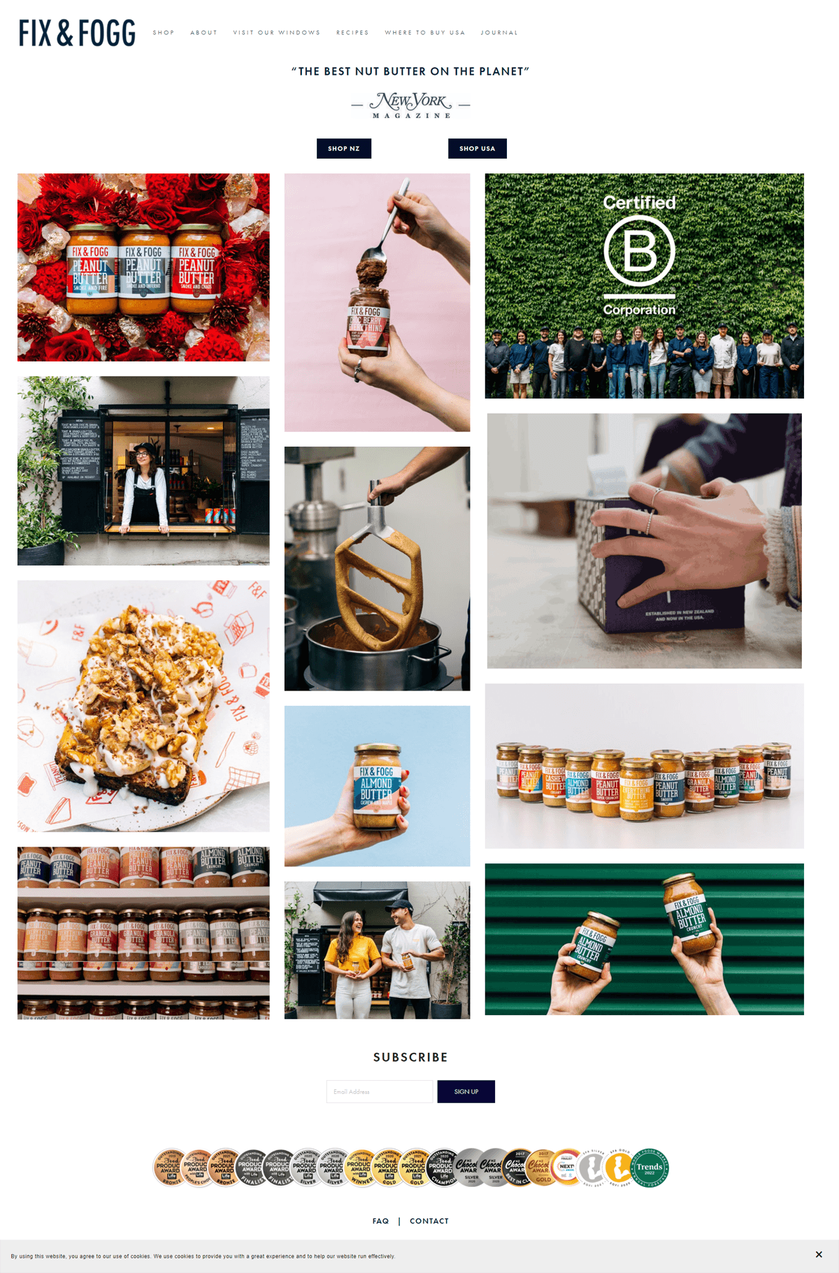 eCommerce website: Fix & Fogg