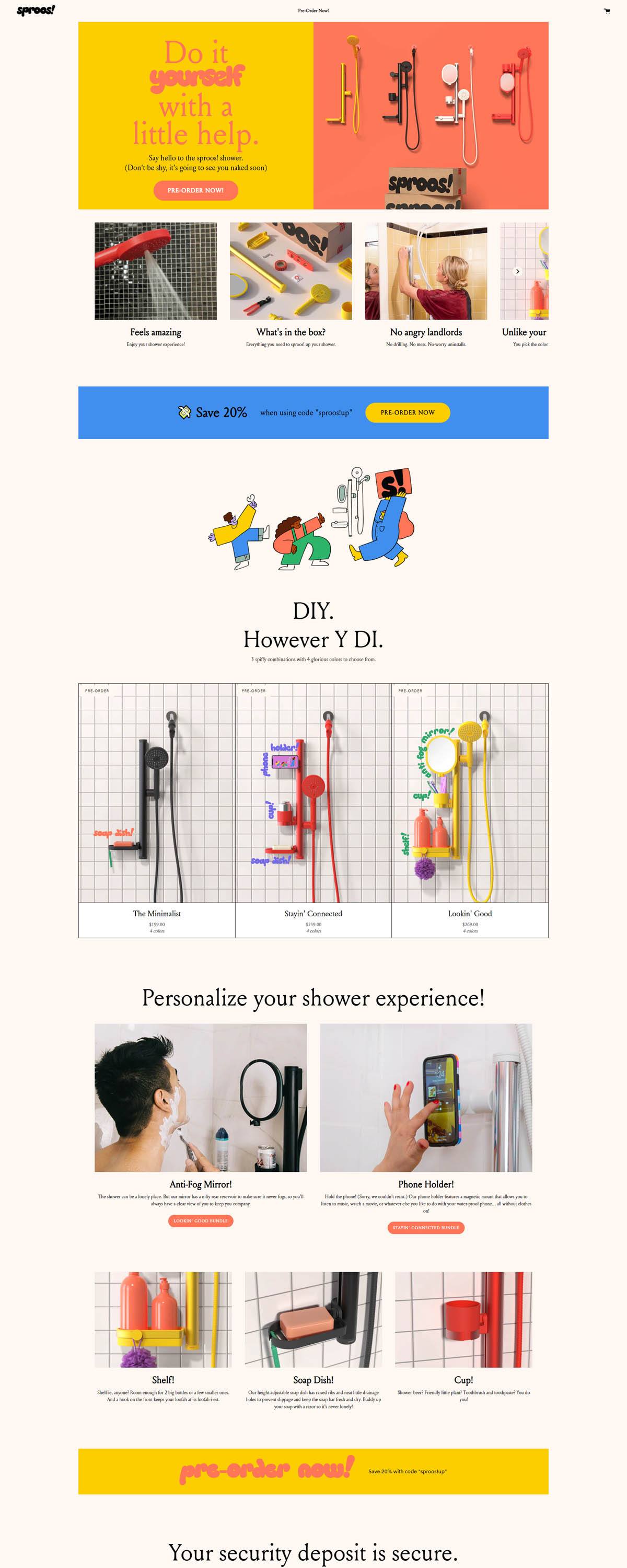 eCommerce website: Sproos