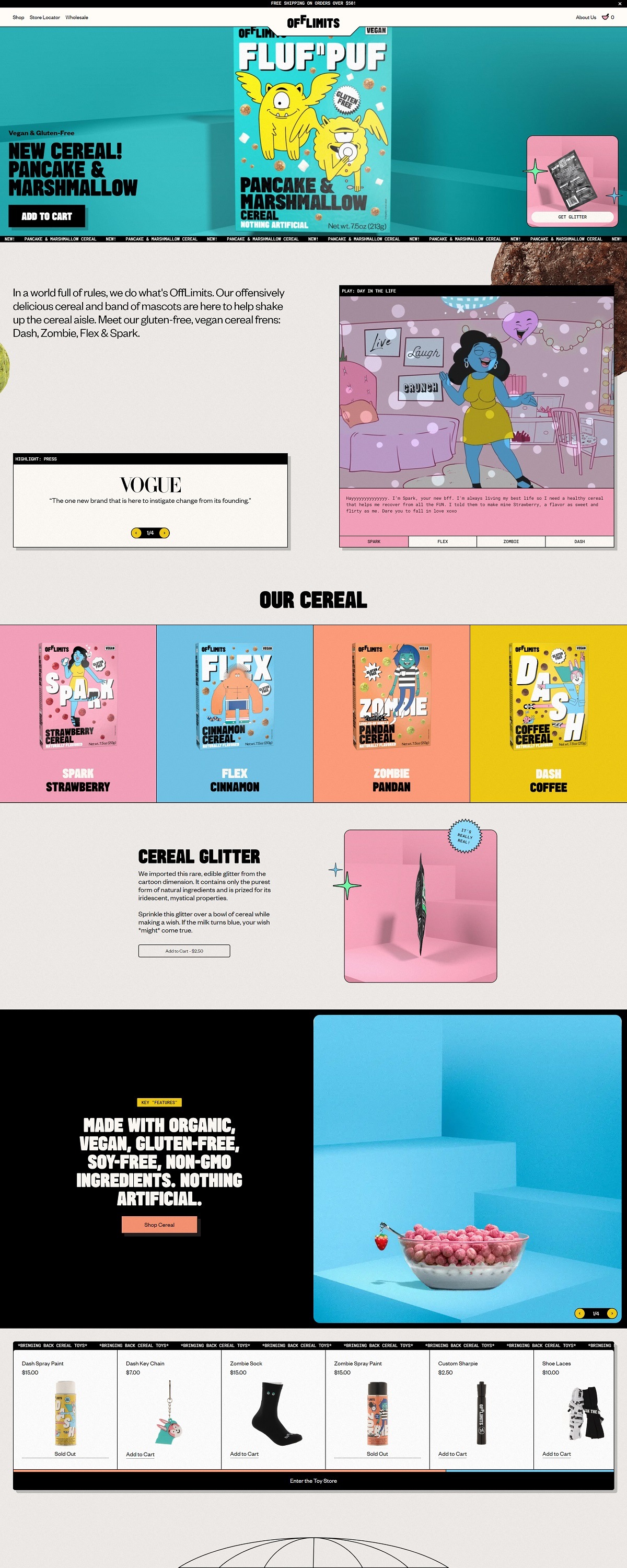 eCommerce website: Off Limits