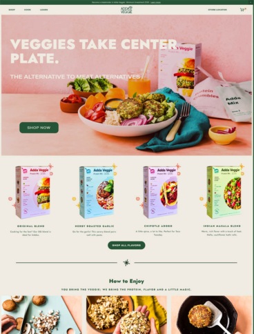 eCommerce website: Adda Veggie