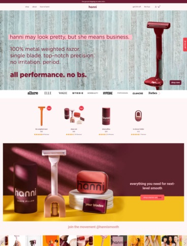 eCommerce website: Hanni