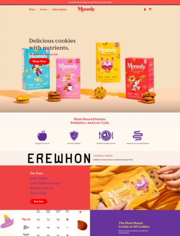 eCommerce website: Mmmly Cookies