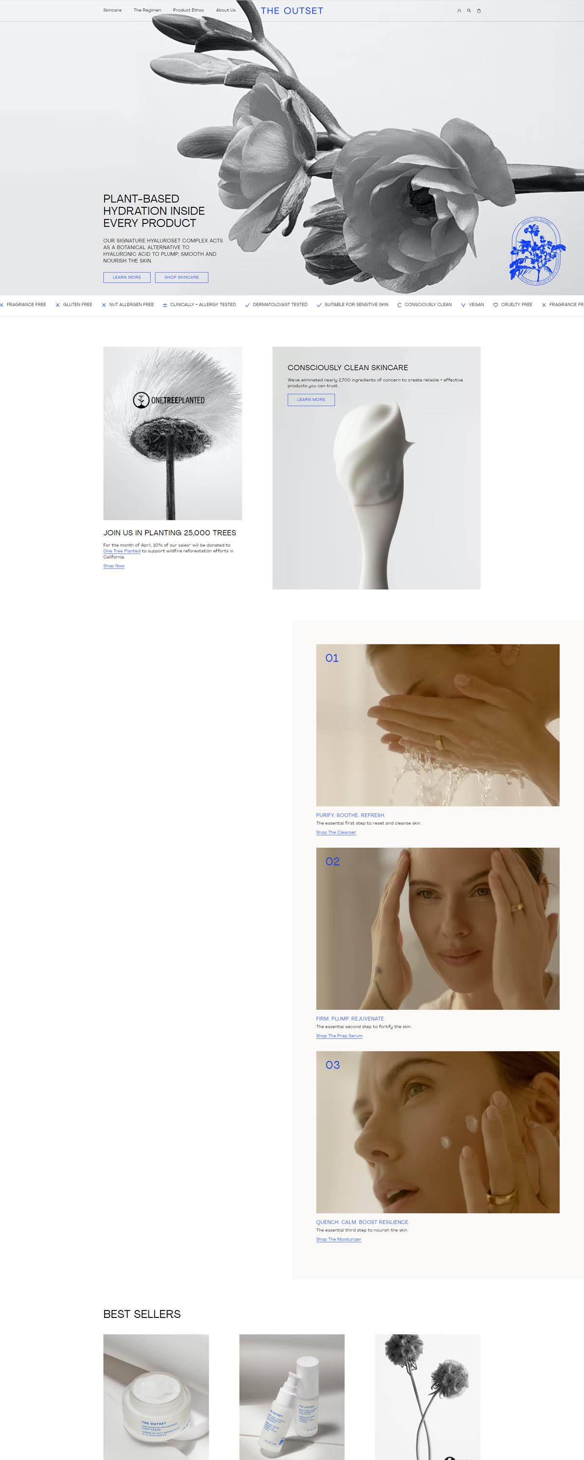 eCommerce website: The Outset