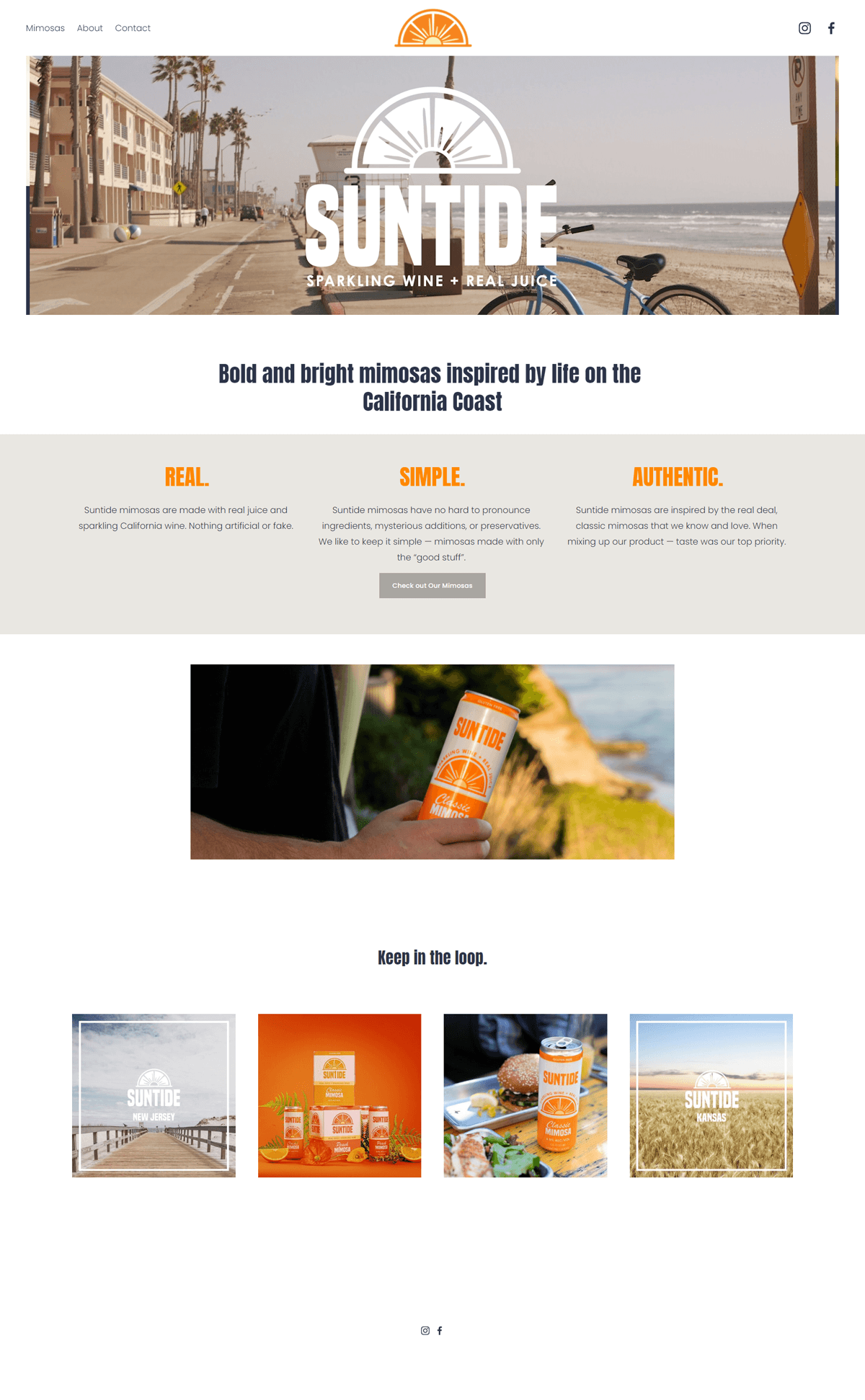 eCommerce website: Suntide