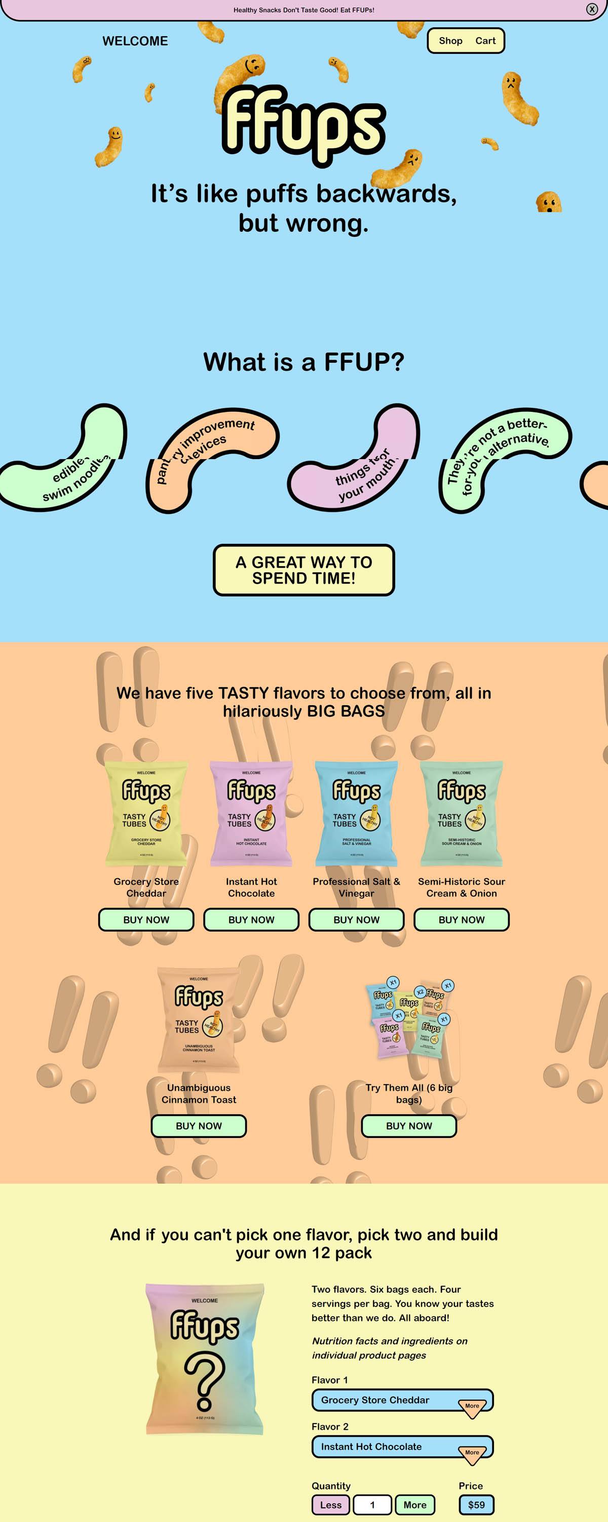 eCommerce website: FFUPS