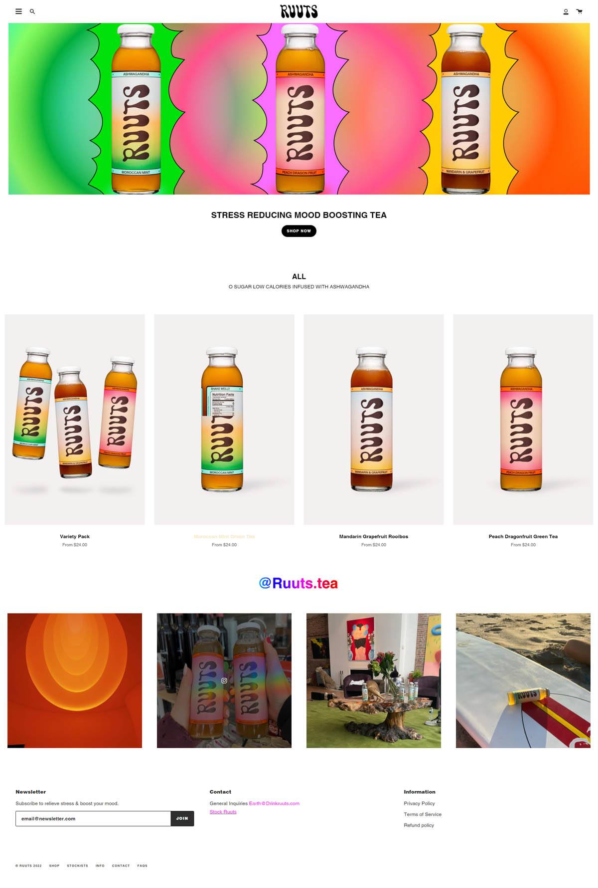 eCommerce website: RUUTS