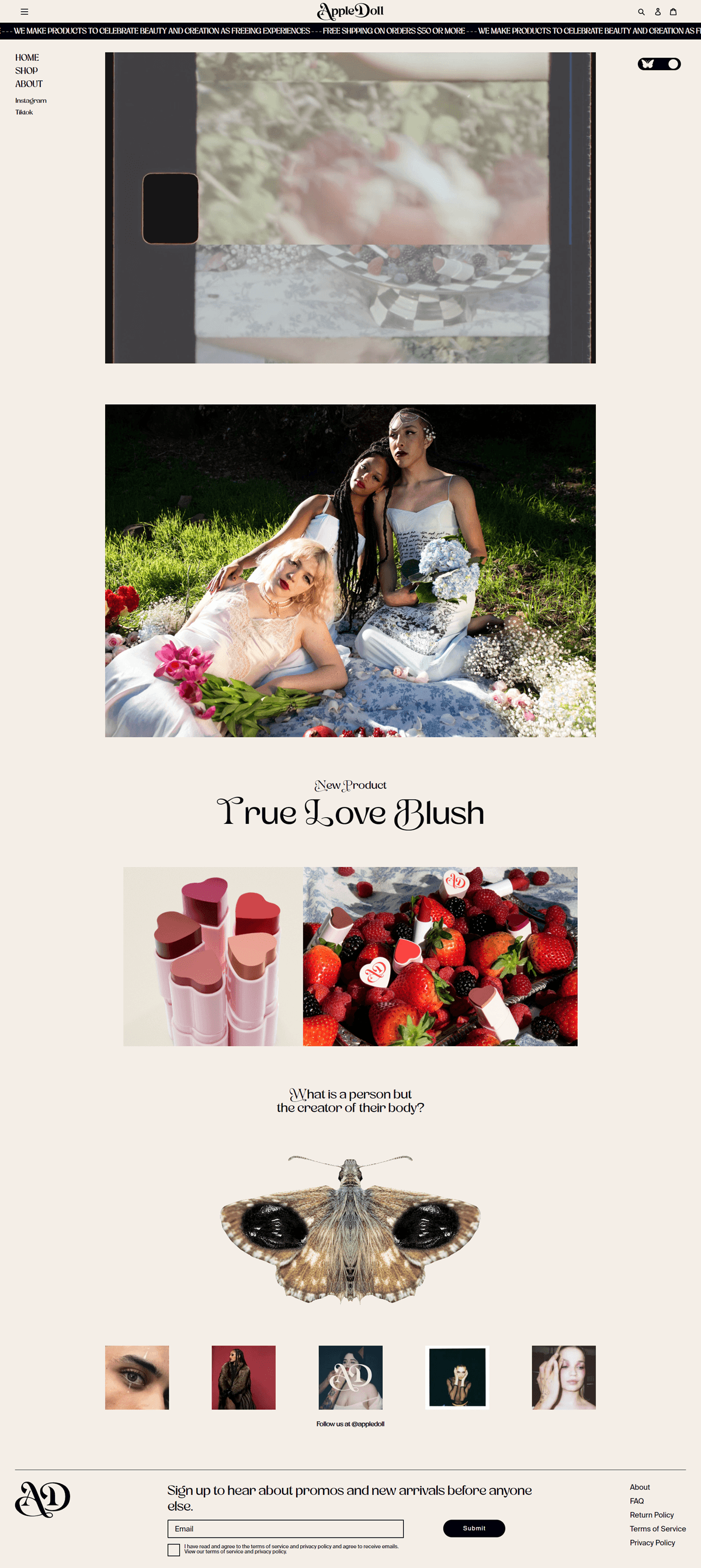 eCommerce website: AppleDoll