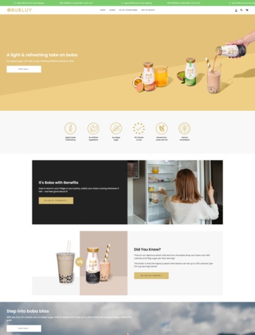 eCommerce website: BUBLUV