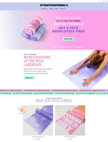 eCommerce website: Stratosphere