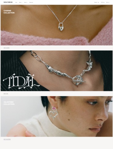 eCommerce website: Wolf Circus