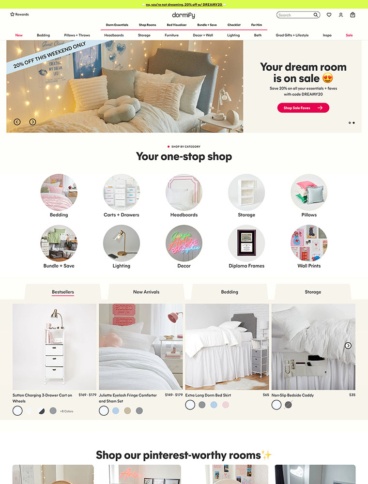 eCommerce website: Dormify