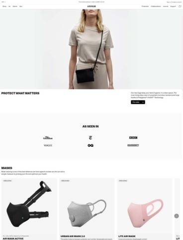 eCommerce website: Airinum