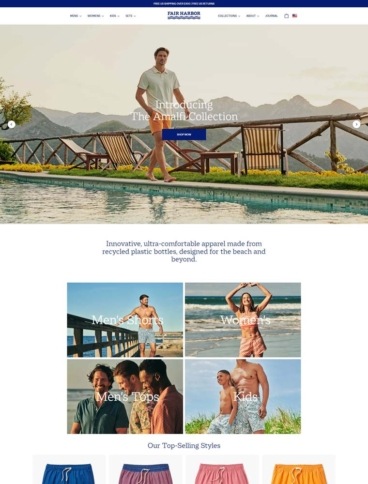 eCommerce website: Fair Harbor