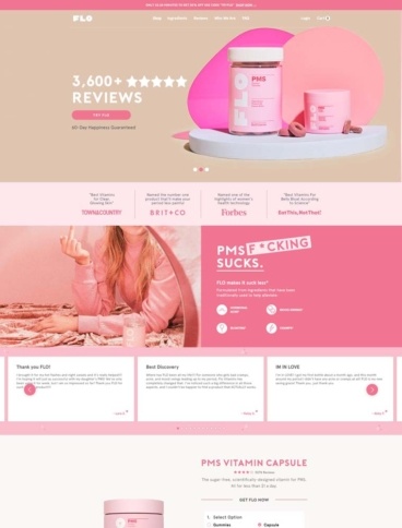 eCommerce website: FLO