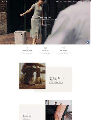 eCommerce website: Monos