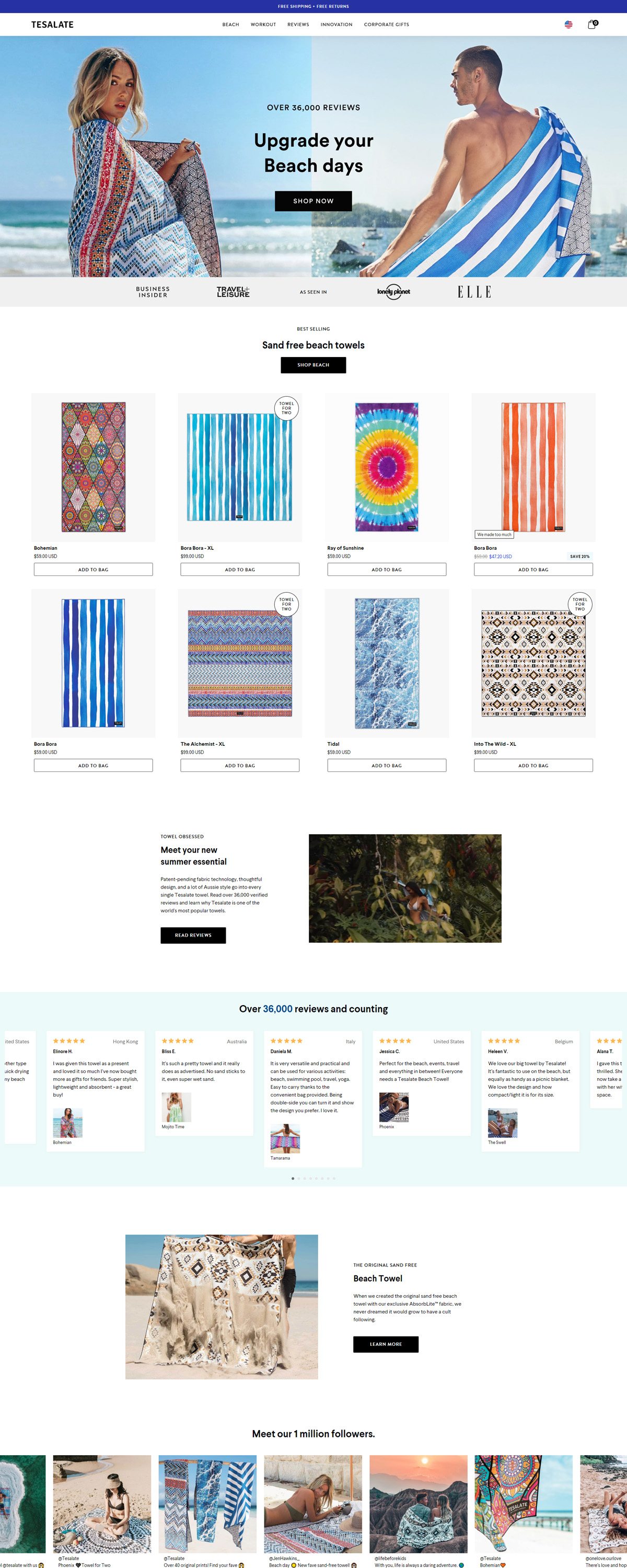 eCommerce website: Tesalate