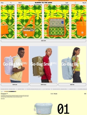 eCommerce website: Baboon to the moon