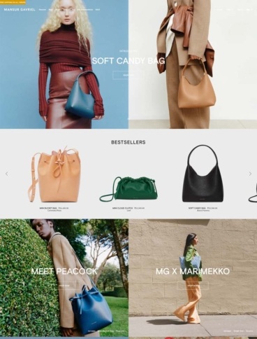 eCommerce website: Mansur Gavriel
