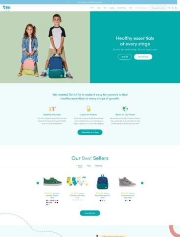 eCommerce website: Ten Little
