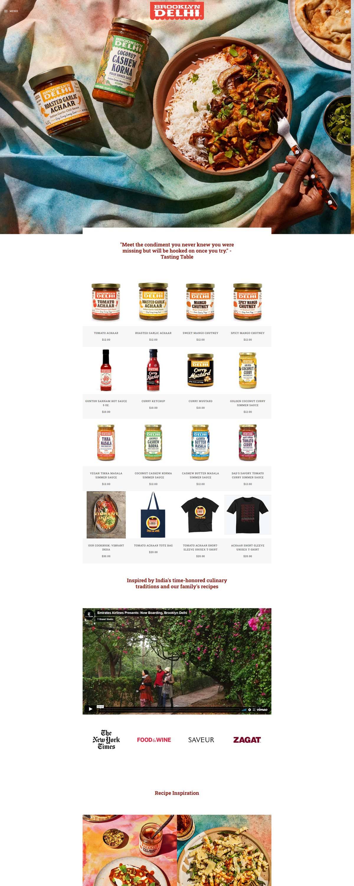 eCommerce website: Brooklyn Delhi