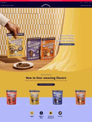 eCommerce website: munchrooms