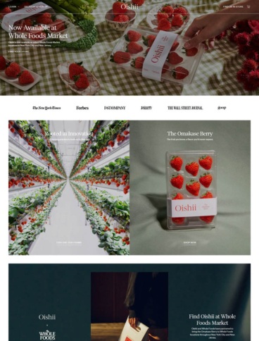 eCommerce website: Oishii