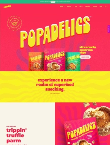 eCommerce website: Popadelics