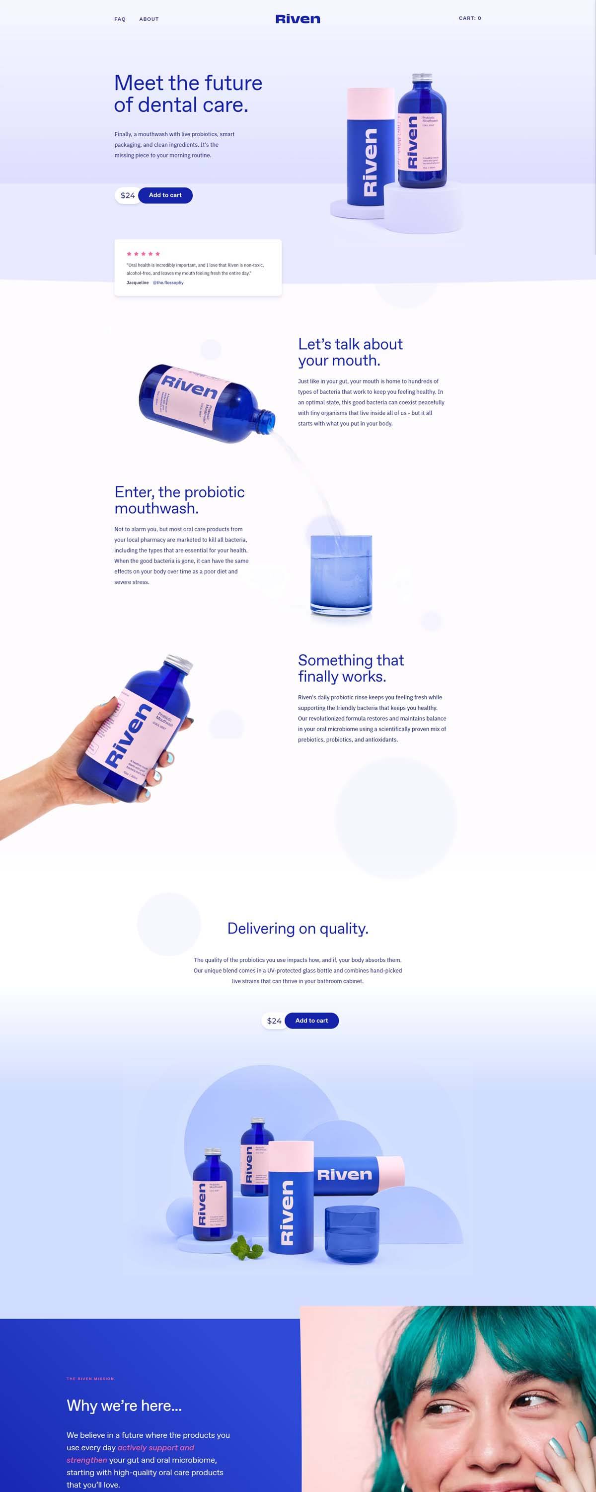 eCommerce website: Riven