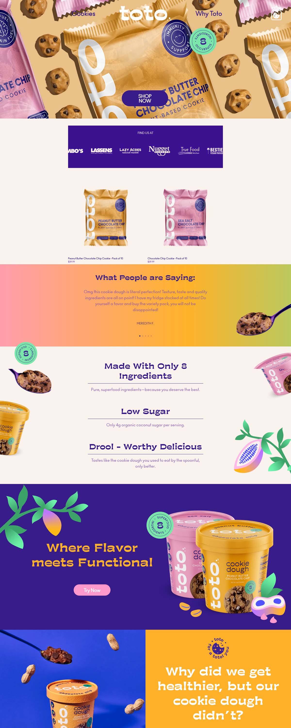 eCommerce website: Toto Foods