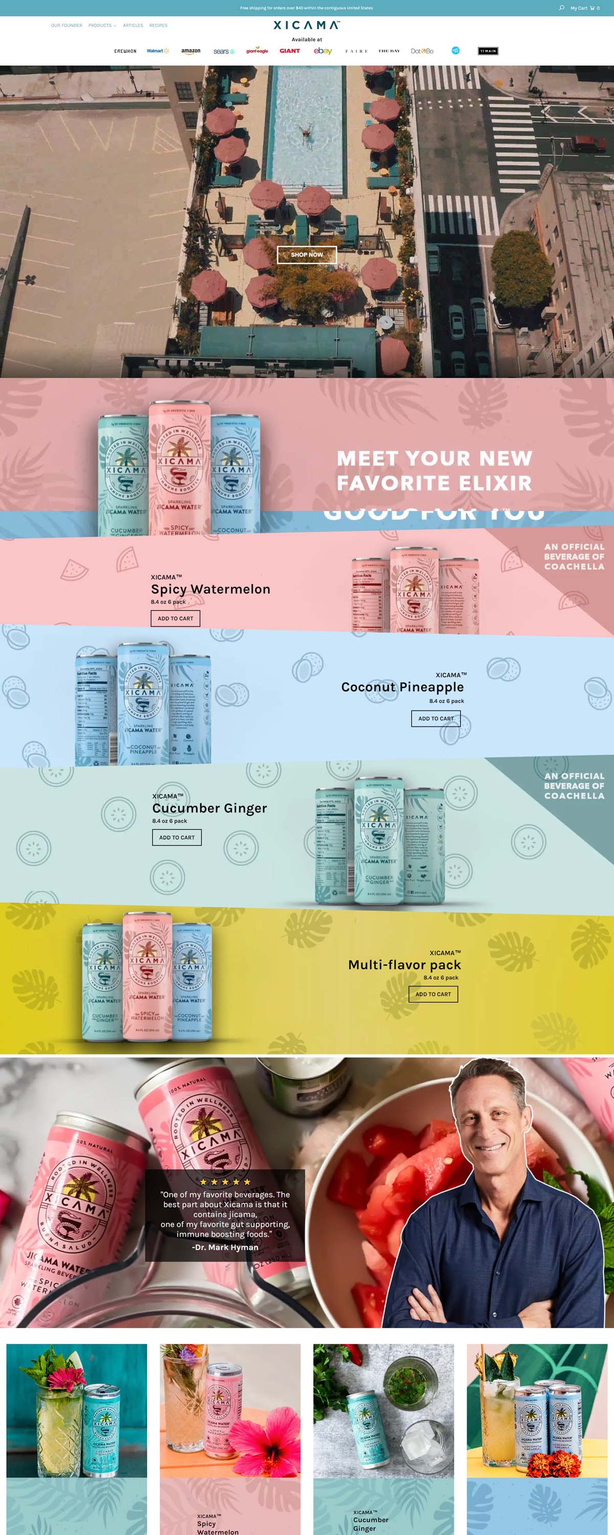 eCommerce website: Xicama™