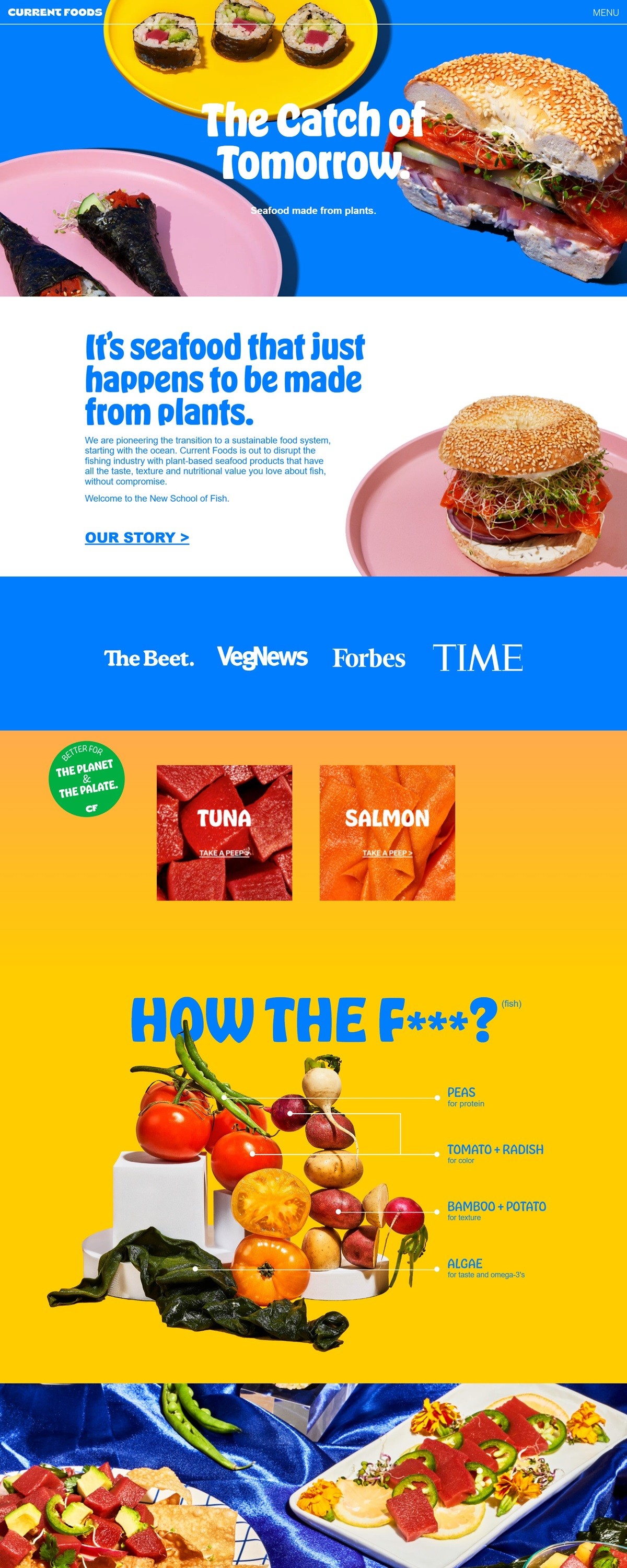 eCommerce website: Current Foods