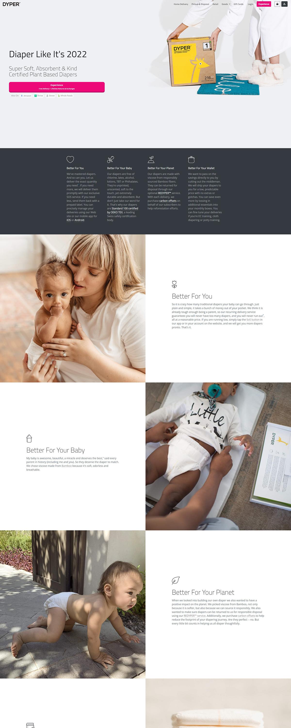 eCommerce website: Dyper