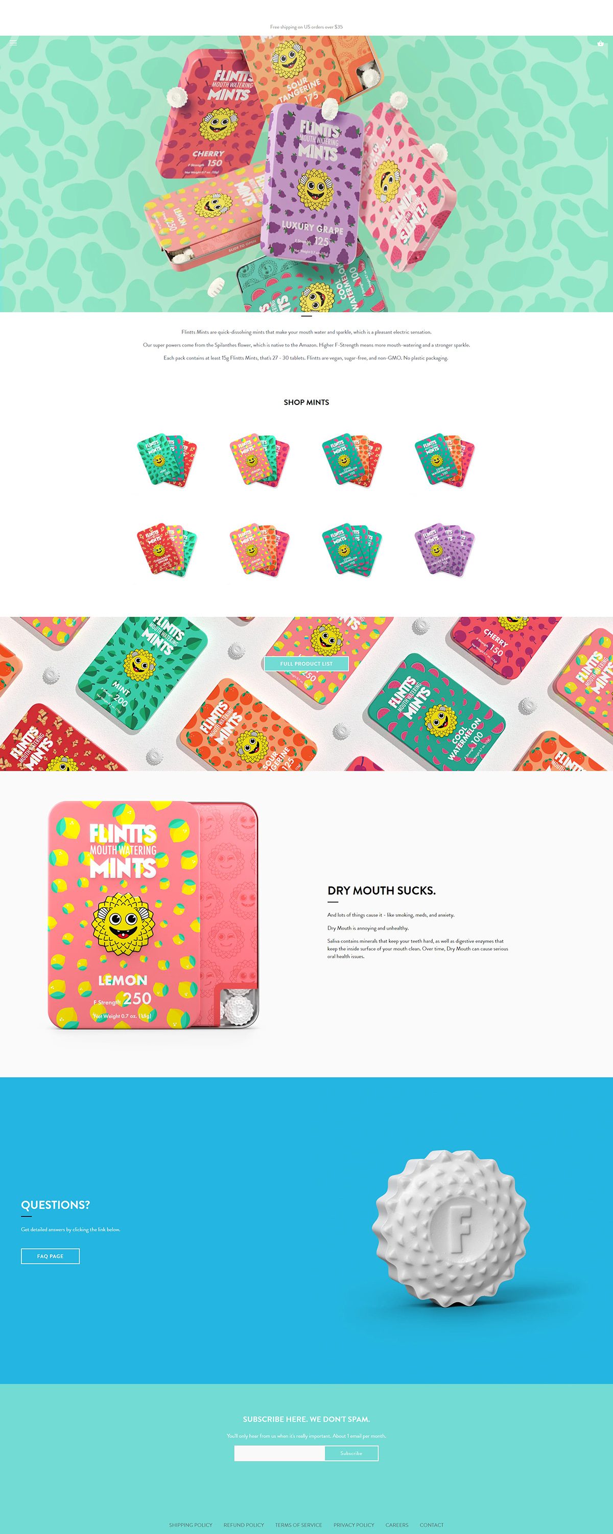 eCommerce website: Flintts