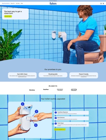 eCommerce website: Fohm