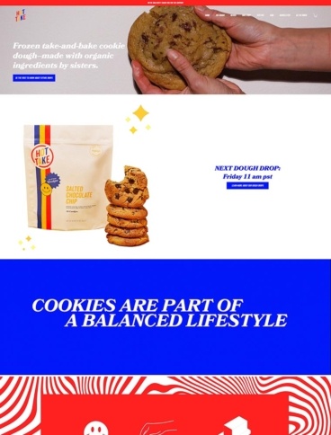 eCommerce website: Hot Take Dough