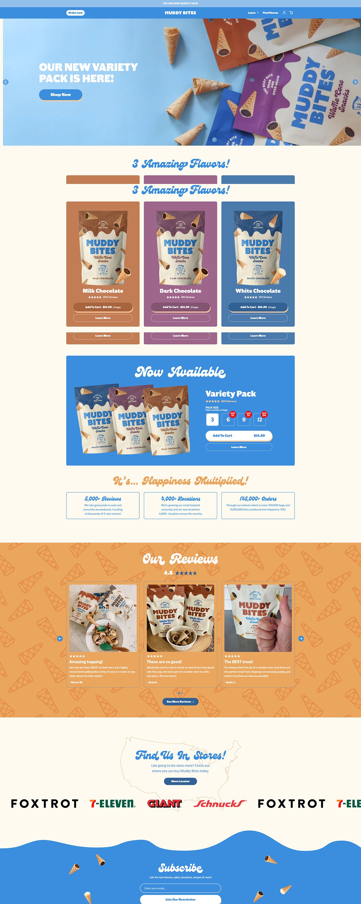 eCommerce website: Myddy Bites