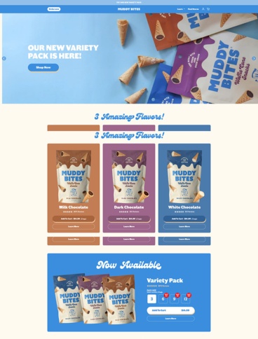 eCommerce website: Myddy Bites