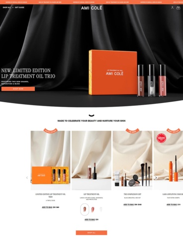 eCommerce website: Ami Cole