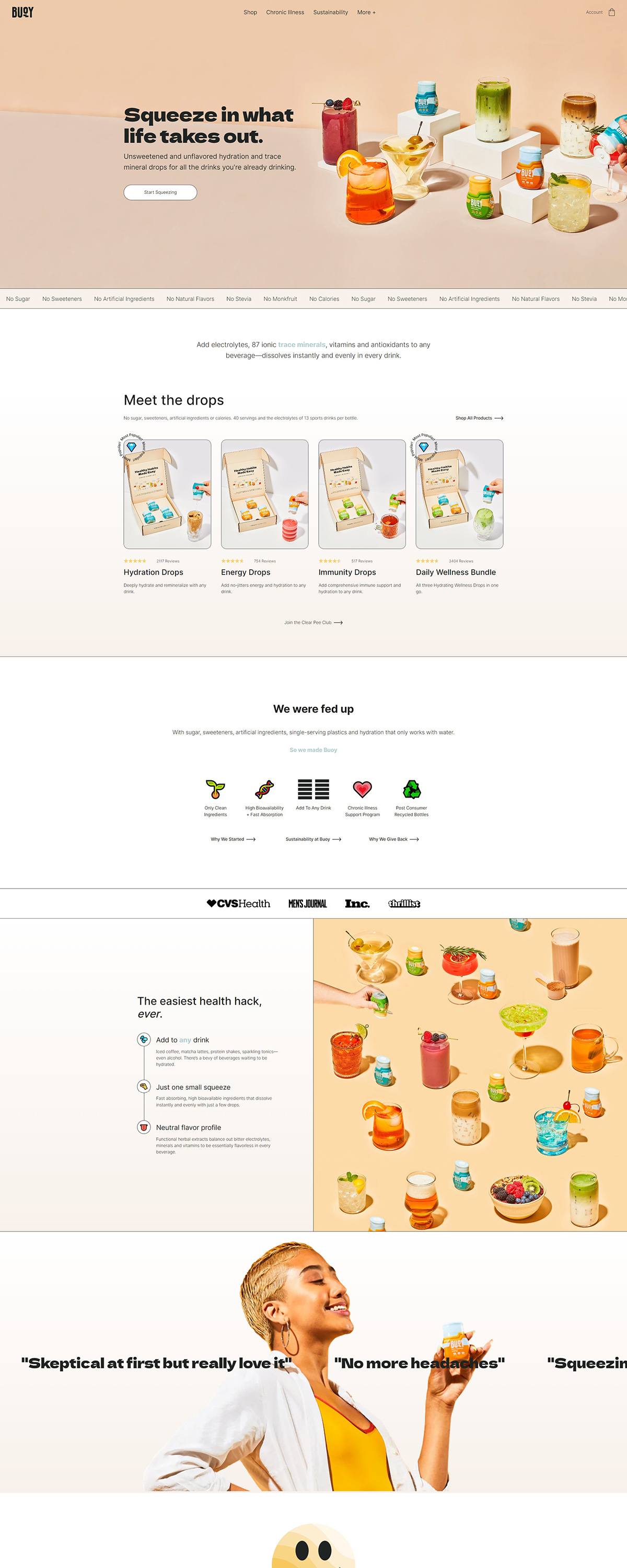 eCommerce website: Buoy